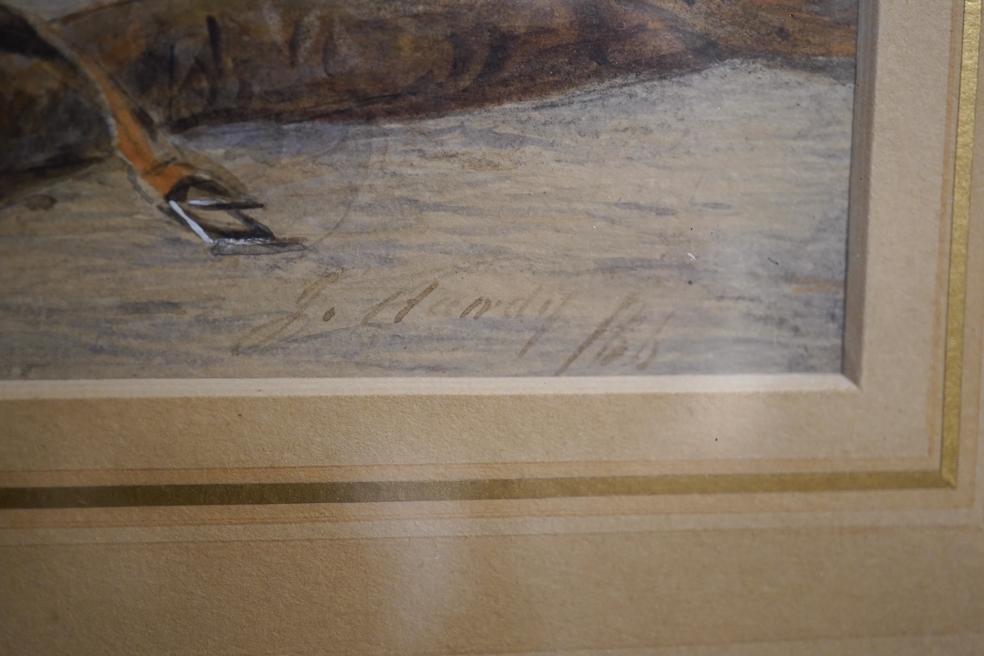 James Hardy Junior (1832-1889), pair of watercolours, Studies of dead game, each signed, one dated '82, other indistinctly dated, labels verso, 25 x 41cm. Condition - good